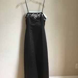 Black long evening gown